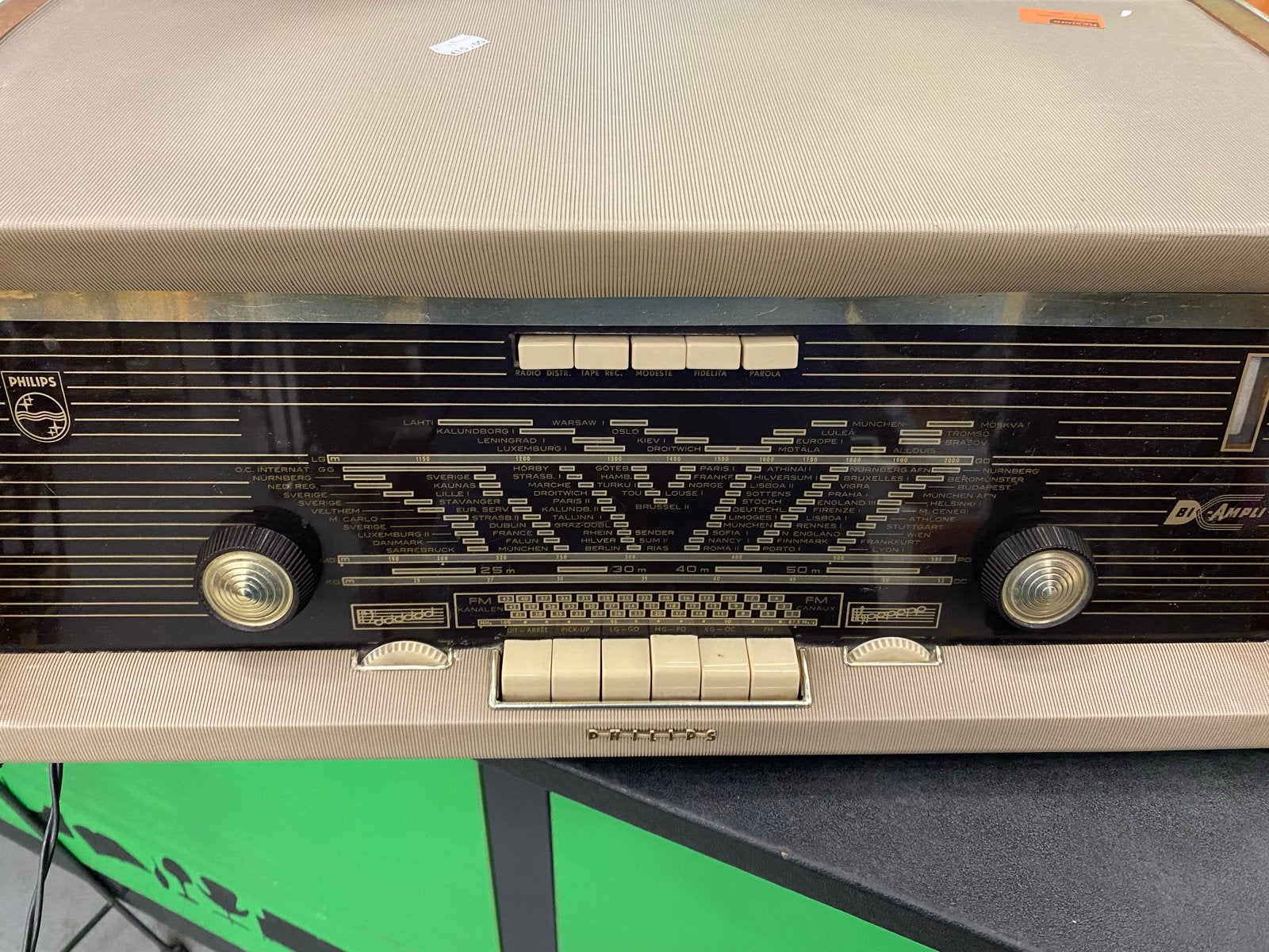 Vintage Philips B5X84A Radio - Klassieke Buizenradio, Ophalen, Gebruikt, Radio