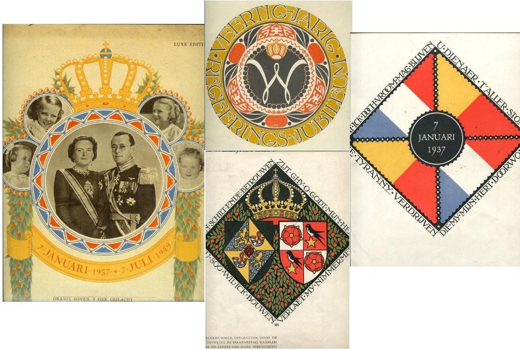 3 BIJZONDERE KONINKLIJKE HERINNERINGSALBUMS  1937 1938 1949, Verzamelen, Verzenden, Gebruikt, Nederland, Tijdschrift of Boek
