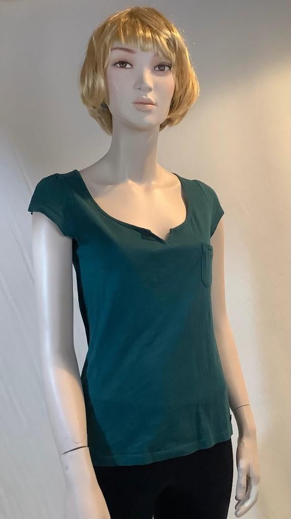 Groen T-shirt met korte mouwen en borstzakje / Mexx, Ophalen of Verzenden, Korte mouw, Maat 34 (XS) of kleiner, Groen