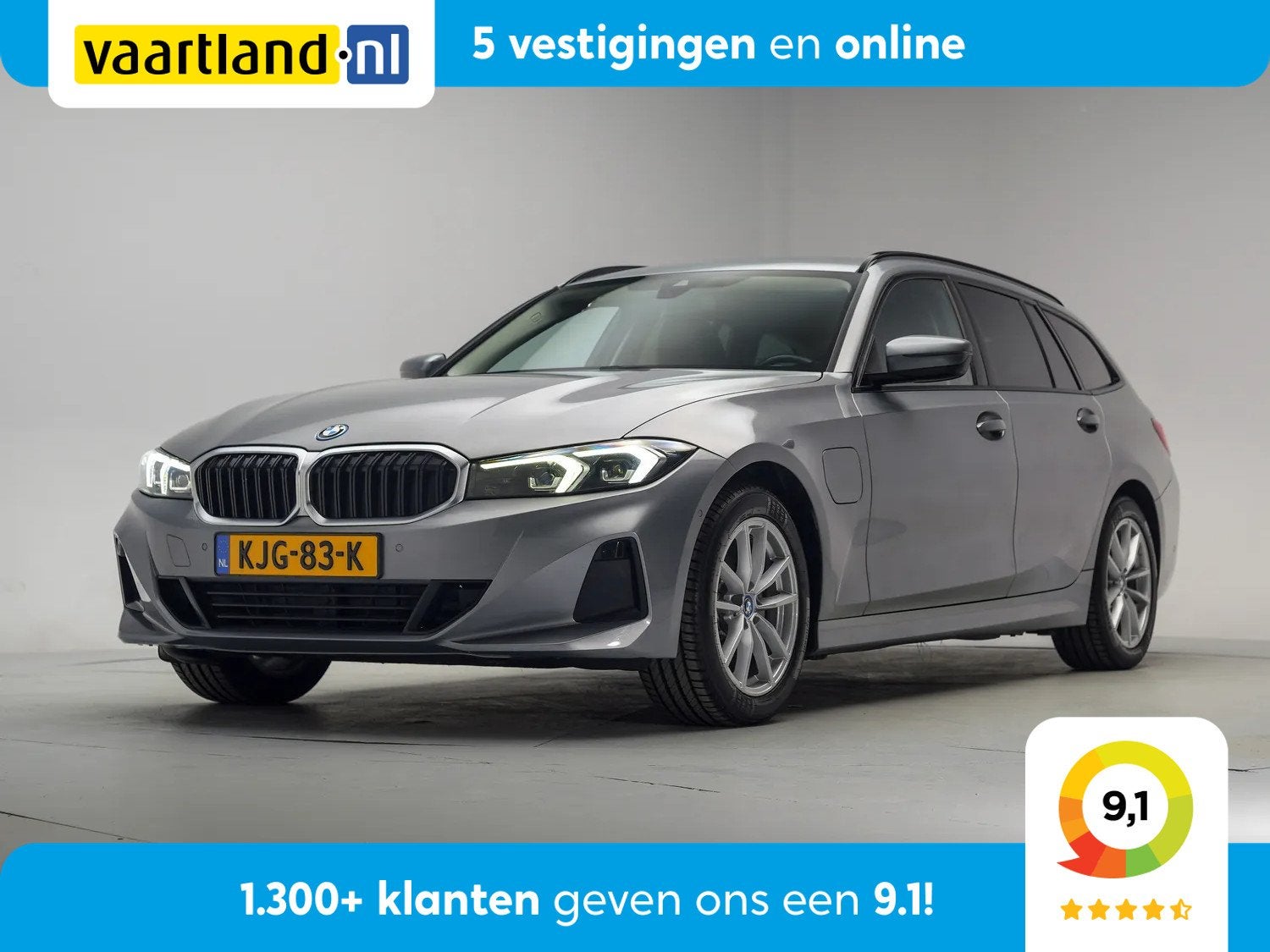 BMW 3 Serie Touring 320e Sport Business Plus Aut. [ Curved s, Auto's, Automaat, 1800 kg, Gebruikt, 4 cilinders