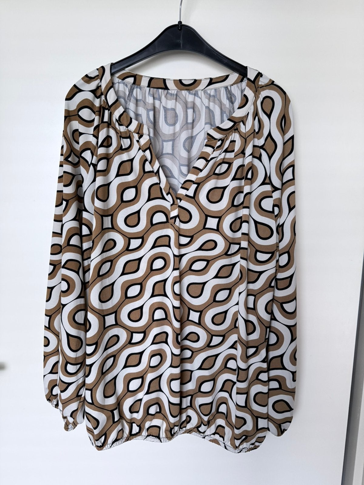 Bruin top norah retro 46, Bruin, Zo goed als nieuw, Norah, Shirt of Top