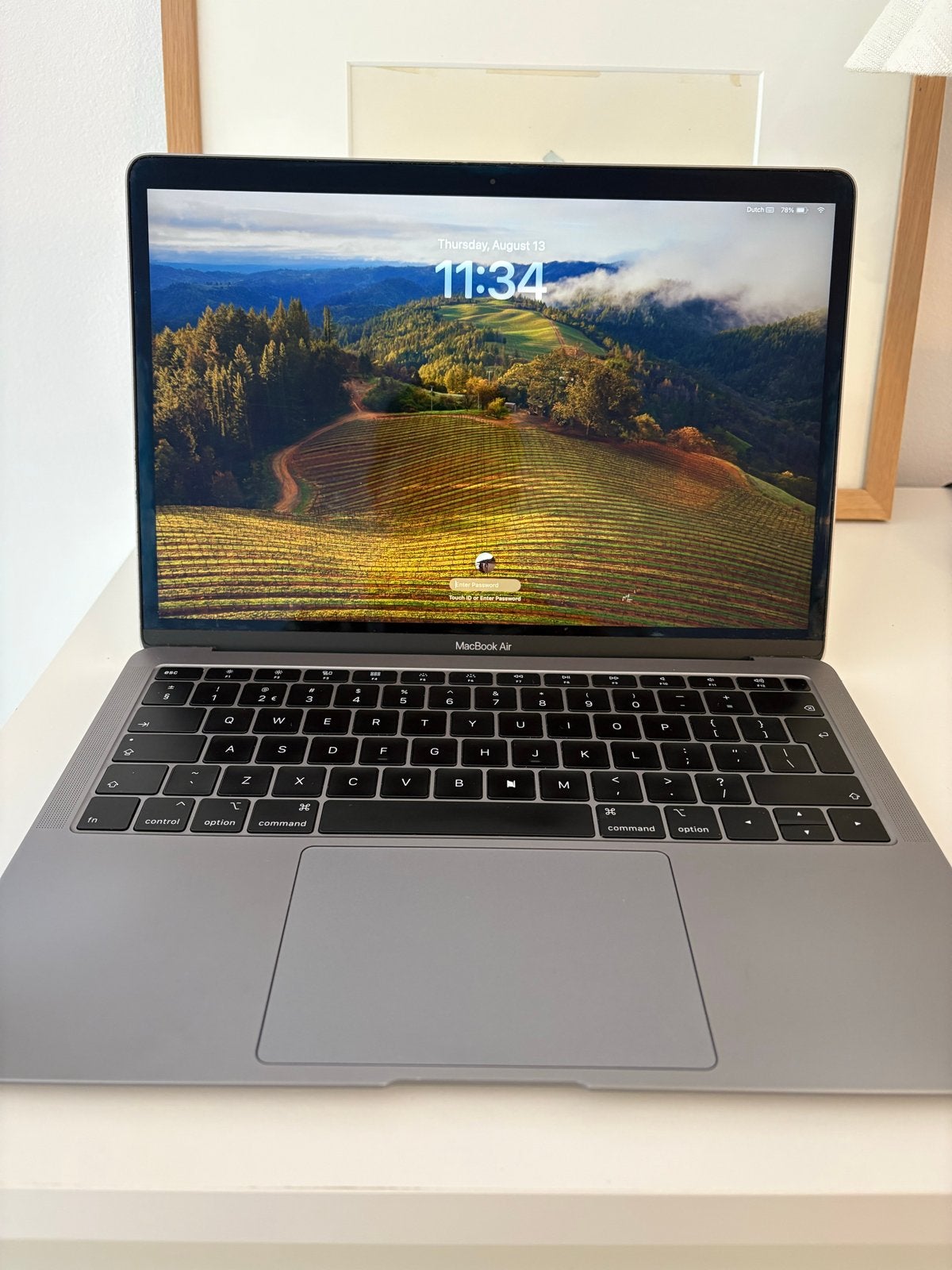 MacBook Air 13-inch (2019) - i5 / 8GB / 128GB, Computers en Software, Apple Macbooks, Ophalen, Gebruikt, Qwerty, 8 GB