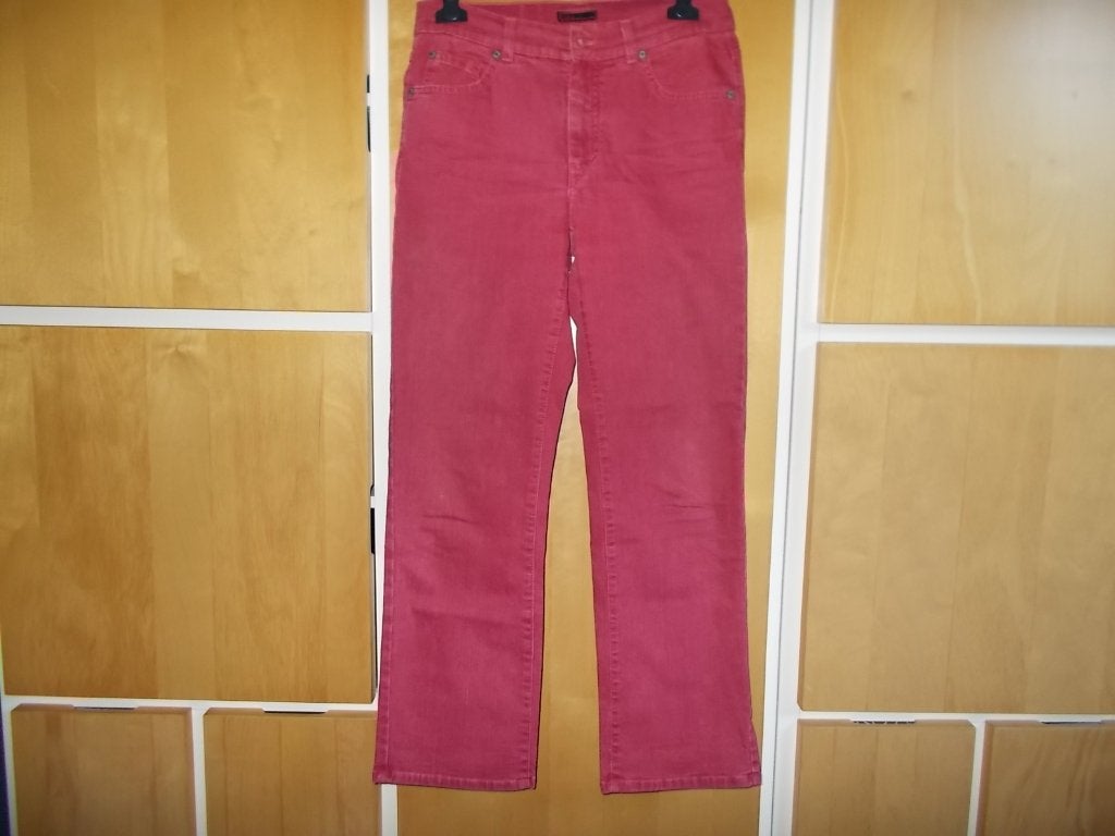 Rode jeans van Angels,maat 38, Overige kleuren, Ophalen of Verzenden, Zo goed als nieuw, W30 - W32 (confectie 38/40)