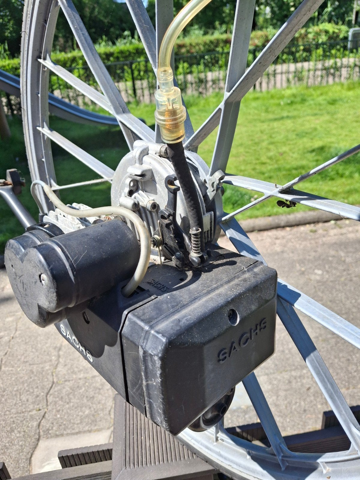 Sachs motorblok met wiel en onderdelen, Ophalen, Spatbord