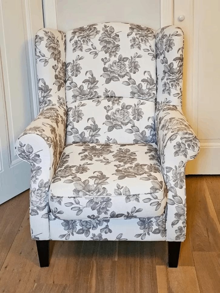 Mooie klassieke oorfauteuil, Ophalen, Klassieke, 75 tot 100 cm, Zo goed als nieuw