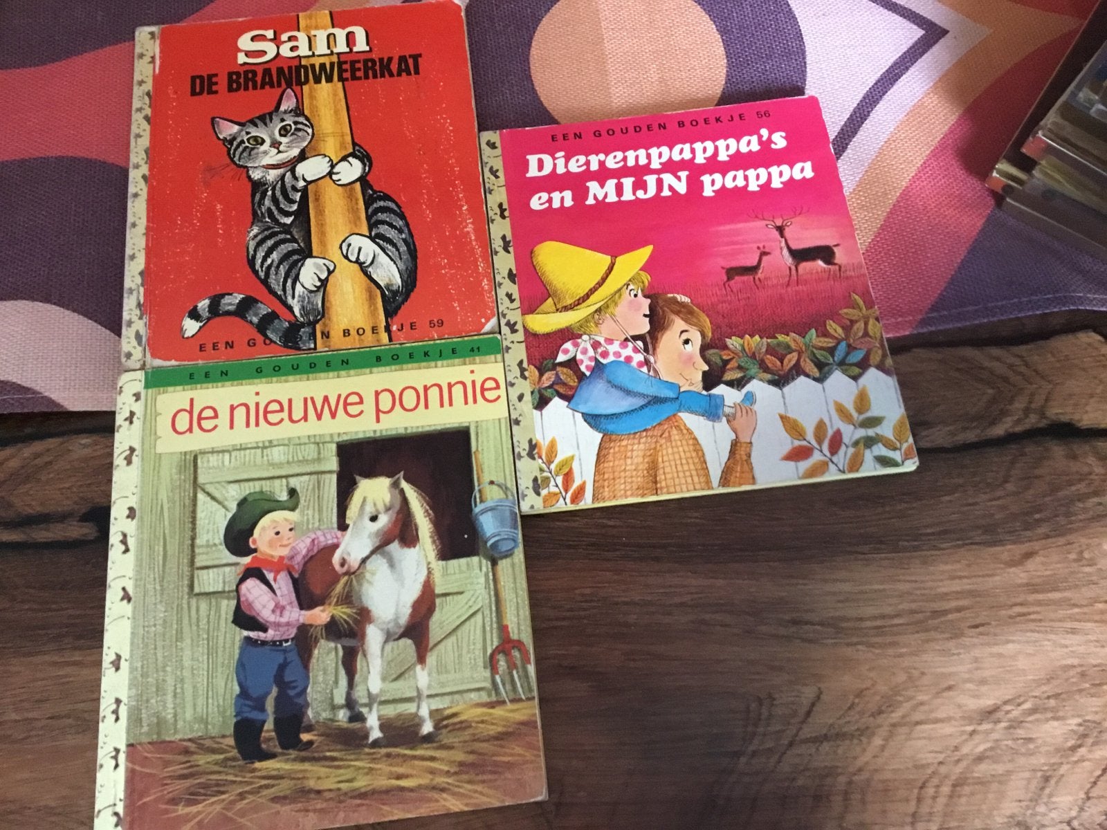 3 Gouden Boekjes: Sam de Brandweerkat, De Nieuwe Ponnie, Die, Boeken, Kinderboeken | Jeugd | onder 10 jaar, Ophalen of Verzenden