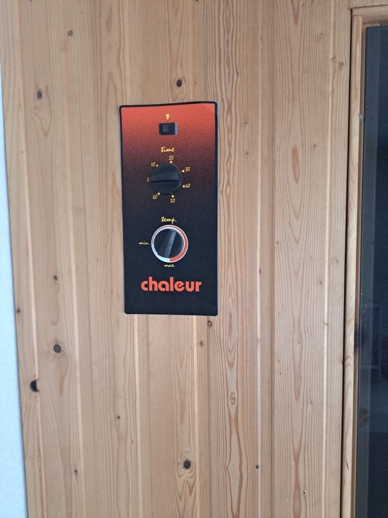 Koopje: Chaleur sauna (2 persoons), Sport en Fitness, Sauna, Ophalen, Complete sauna, Zo goed als nieuw, Infrarood