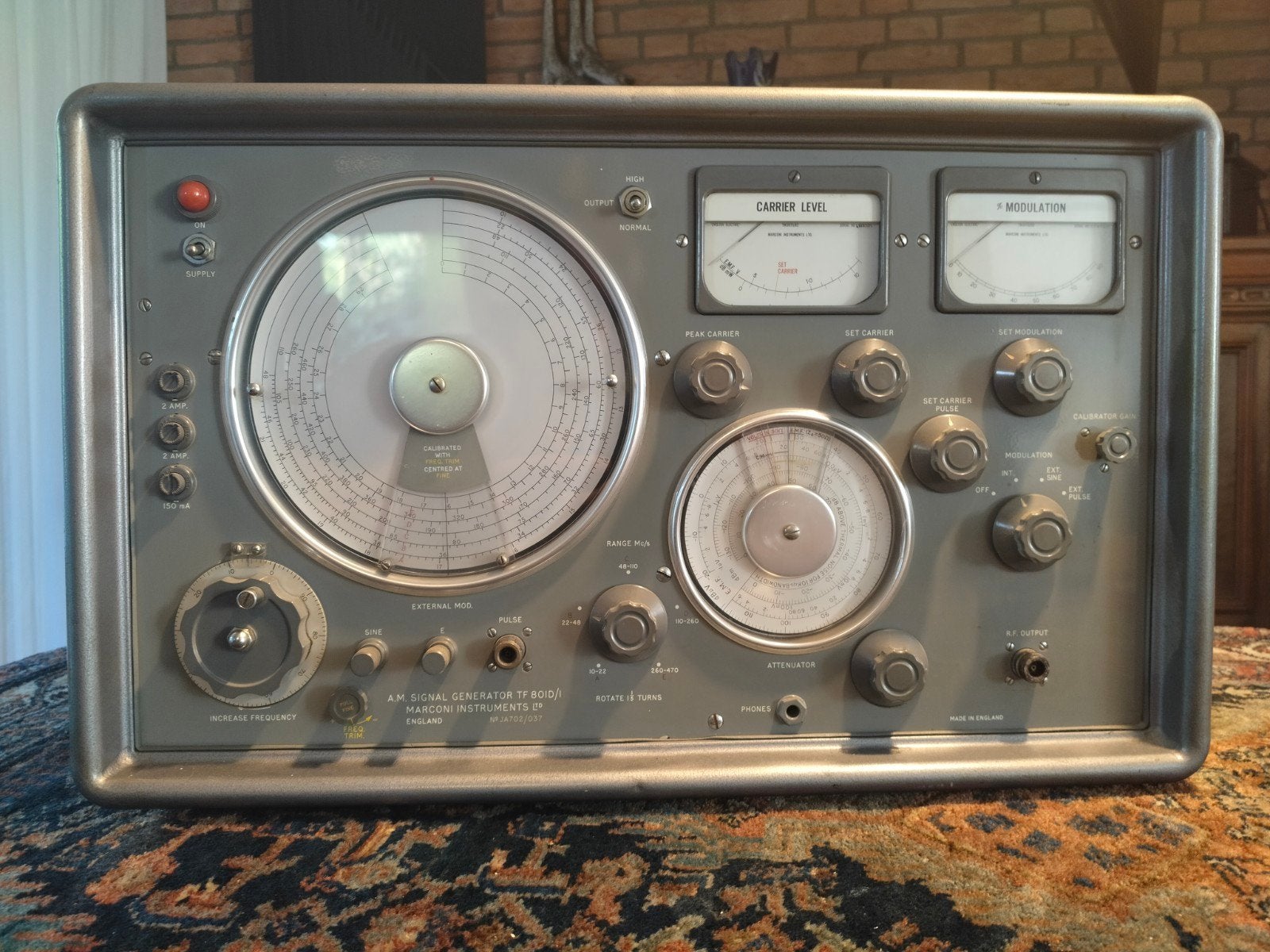 Marconi Instruments AM-signaalgenerator TF801D/1 (jaren '60), Ophalen