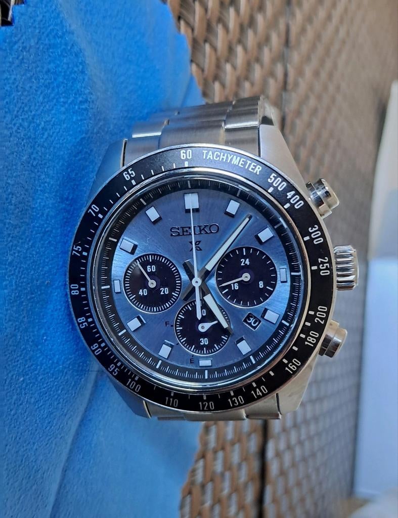 Seiko Prospex SSC935P1 Solar Chronograaf - Mooie staat, Sieraden, Tassen en Uiterlijk, Horloges | Heren, Ophalen of Verzenden