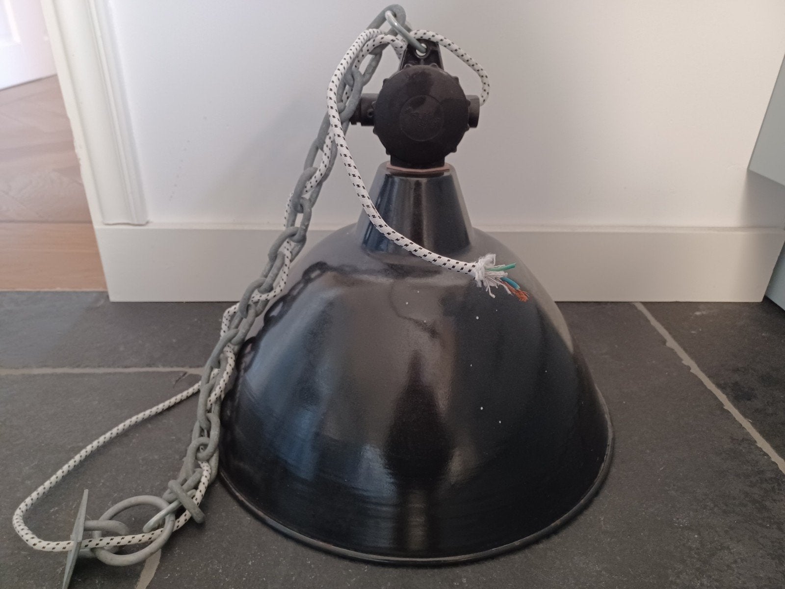 ❤️ hanglamp plafondlamp Bauhaus Fera ip55 jaren 30, Ophalen, Gebruikt