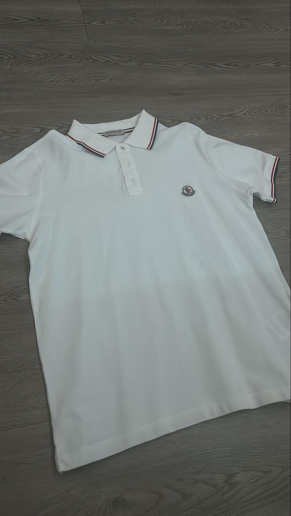 Moncler polo wit maat M niet gebruikt, Ophalen, Gedragen, Overige maten, Wit