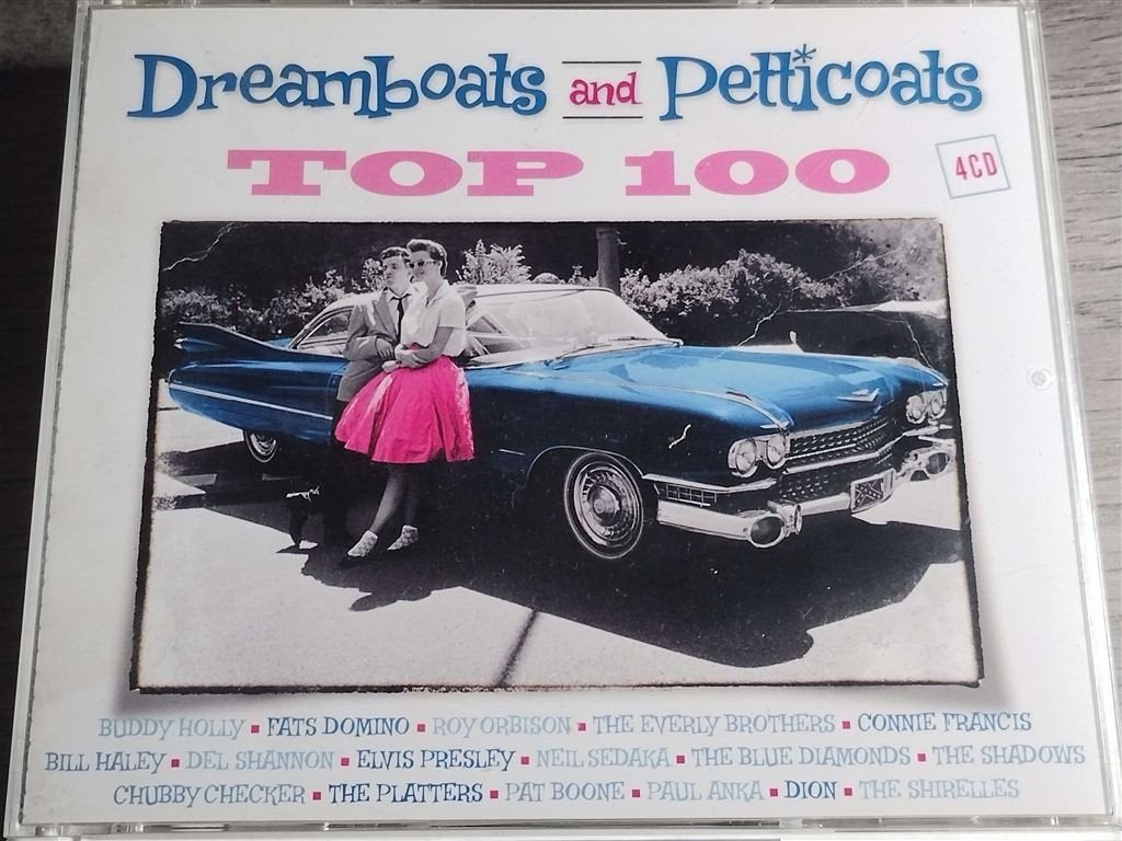 Dreamboats And Petticoats TOP 100 [4 CD], Cd's en Dvd's, Ophalen of Verzenden, Zo goed als nieuw, Pop