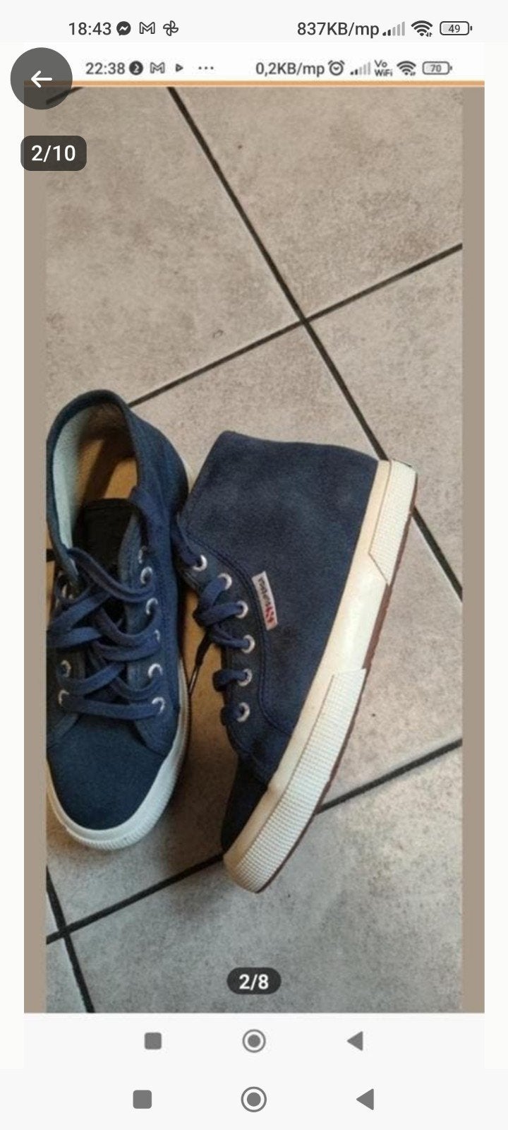 SUPERGA nette staat sneakers maat 37, Ophalen of Verzenden, Zo goed als nieuw, Schoenen