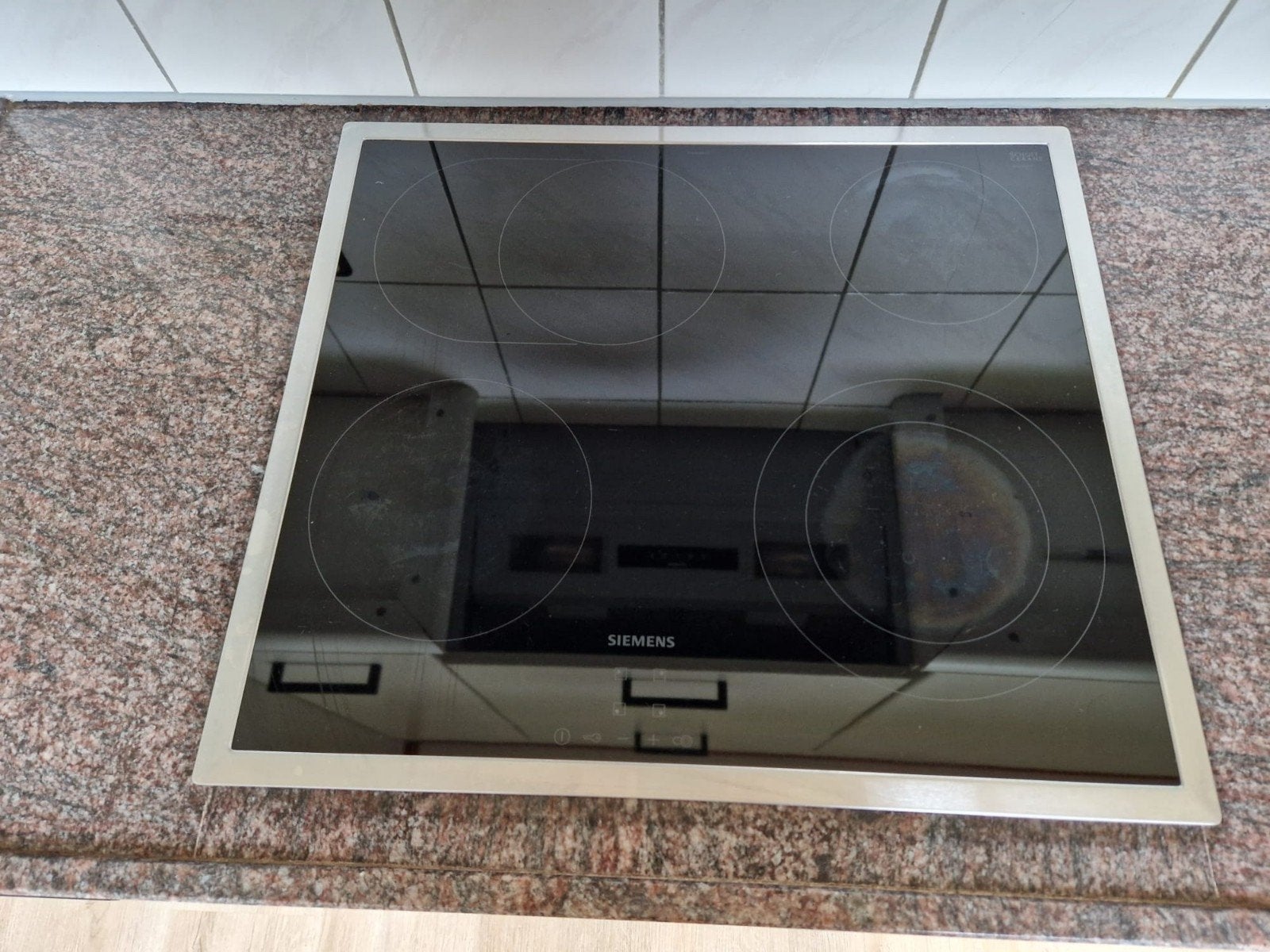 Siemens keramische kookplaat - ET645HN17E, Ophalen, Gebruikt, Keramisch, 4 kookzones