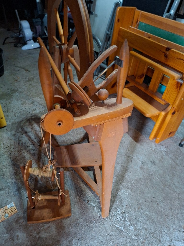 Spinnewiel, Ophalen, Gebruikt, Spinnewiel