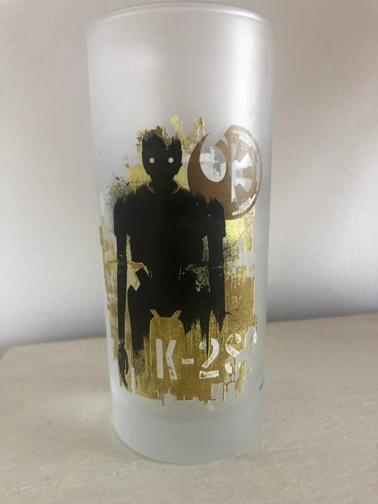 Star Wars Rogue One K-2SO drinkglas, Verzamelen, Star Wars, Ophalen of Verzenden, Zo goed als nieuw, Gebruiksvoorwerp