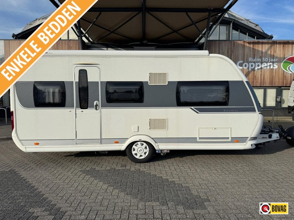 Hobby Excellent 495 UL 2014 MOVER + LUIFEL!!!, Standaardzit, Hobby, 2 aparte bedden, Schokbreker