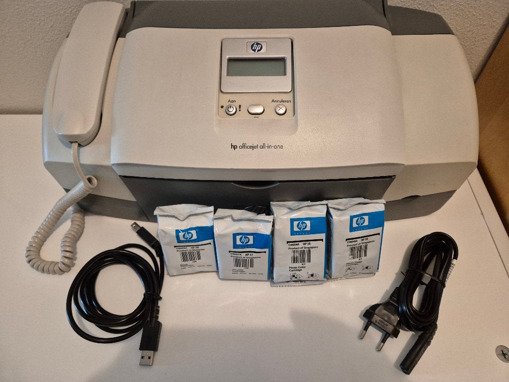 HP Officejet 4252 All-in-one (kleur) + 4x cartridges, Ophalen, Printer, Inkjetprinter, Refurbished