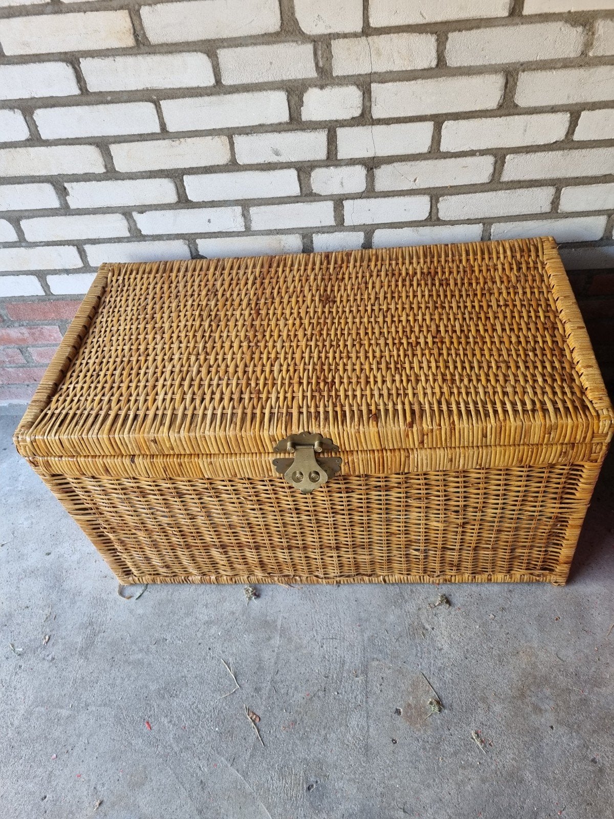 Rieten opbergmand., Ophalen, 50 tot 100 cm, Minder dan 50 cm