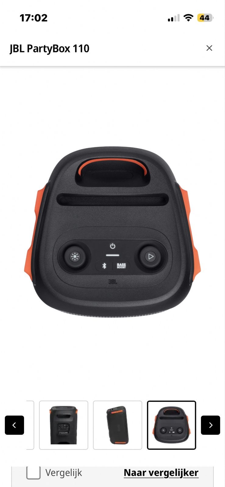 JBL PartyBox 110 Draagbare Party Speaker met Lichteffecten, Audio, Tv en Foto, Luidsprekers, 150 watt of meer, JBL, Party speaker