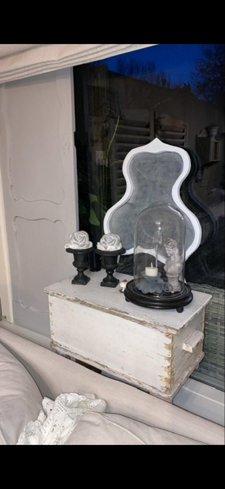 Decoratief houten kistje - Brocante stijl, Huis en Inrichting, Ophalen, Minder dan 50 cm, Gebruikt, 5 – 50