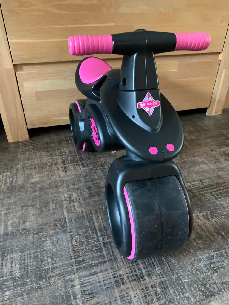 Loopmotor roze/zwart, Ophalen, Gebruikt, Loopfiets
