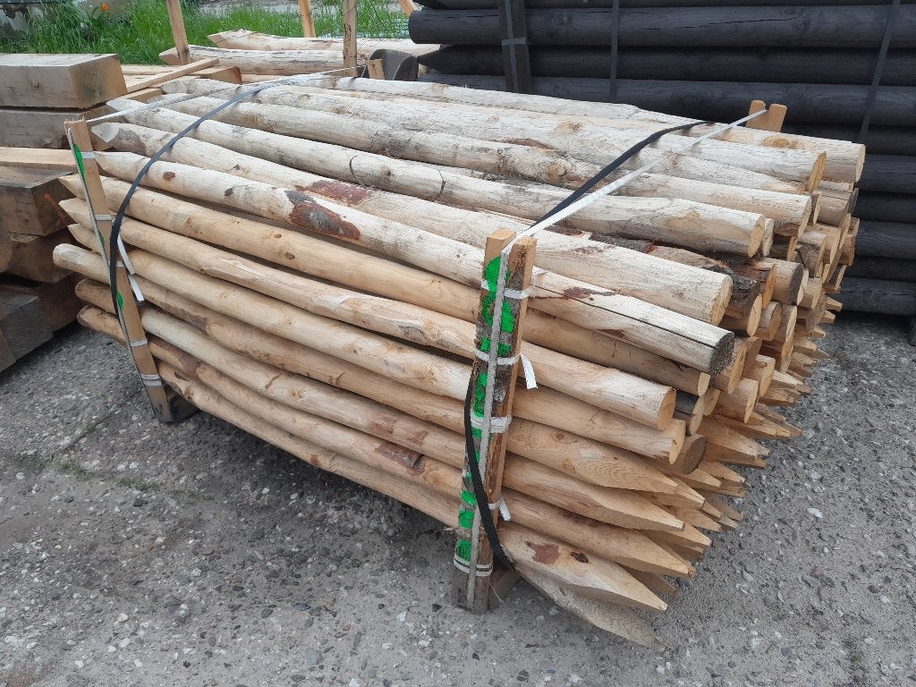 Kastanjehouten palen, heiningpalen, 160cm lang , 8/10cm dik, Ophalen, Nieuw, Minder dan 180 cm, Palen