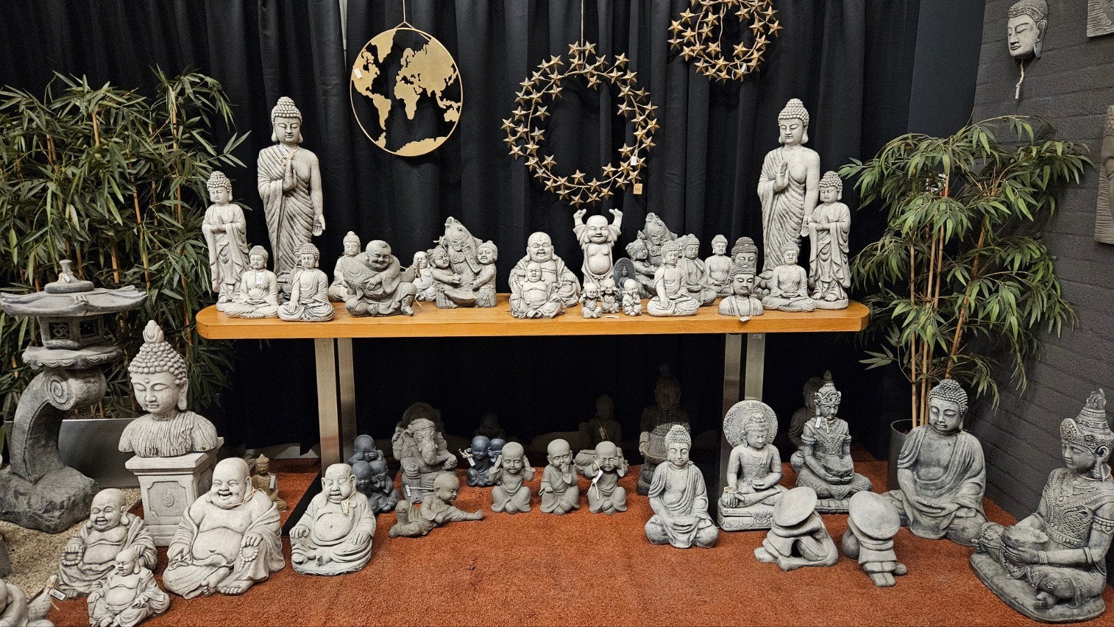 Diverse Boeddha Beelden - Steen/Keramiek, Ophalen, Nieuw, Steen/keramiek, Grijs