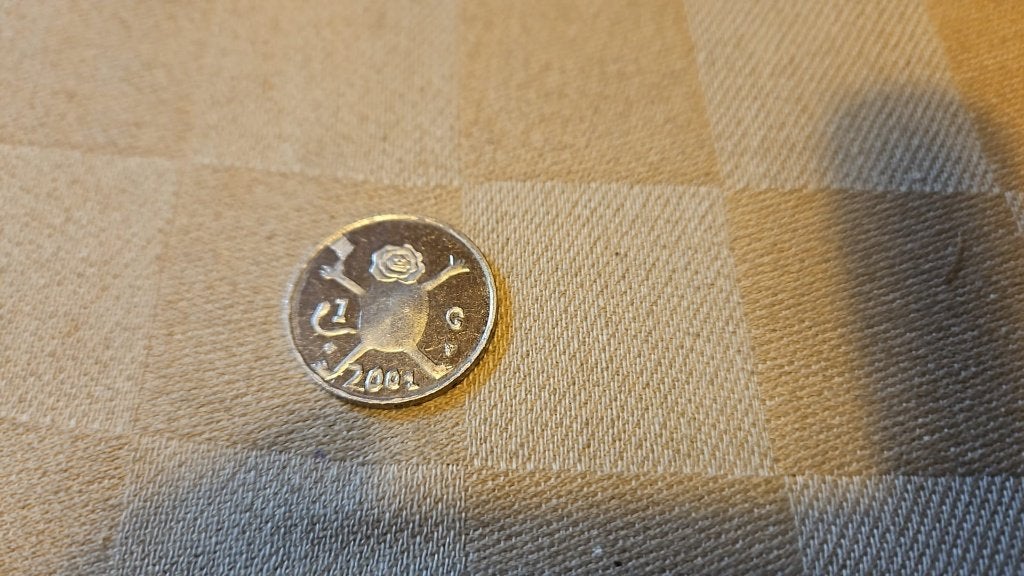 Laatse Gulden Munt Nederland 2001 Nikkel voor de euro, Ophalen of Verzenden, Koningin Beatrix, 1 gulden, Losse munt