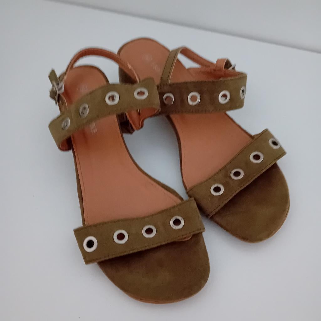 Sandalen TREND ONE maat 39, Trend One, Gedragen, Groen, Sandalen of Muiltjes