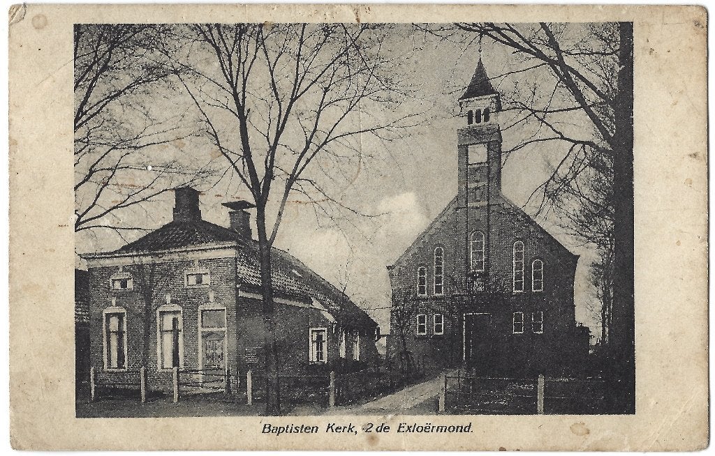 Tweede Exloërmond, Baptisten Kerk, Verzenden, 1920 tot 1940, Ongelopen, Drenthe