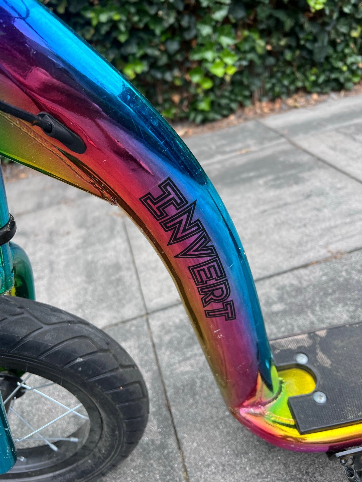 Invert Orbit Stuntstep Regenboog Chroom, Fietsen en Brommers, Steps, Ophalen, Gebruikt, Gewone step