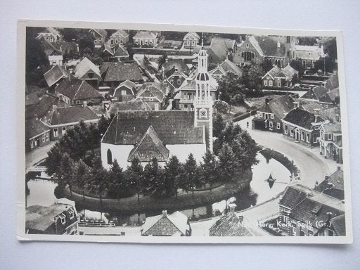 P327 Spijk (Groningen) - Panorama met NH Kerk - 1962, Verzenden, 1960 tot 1980, Ongelopen, Groningen