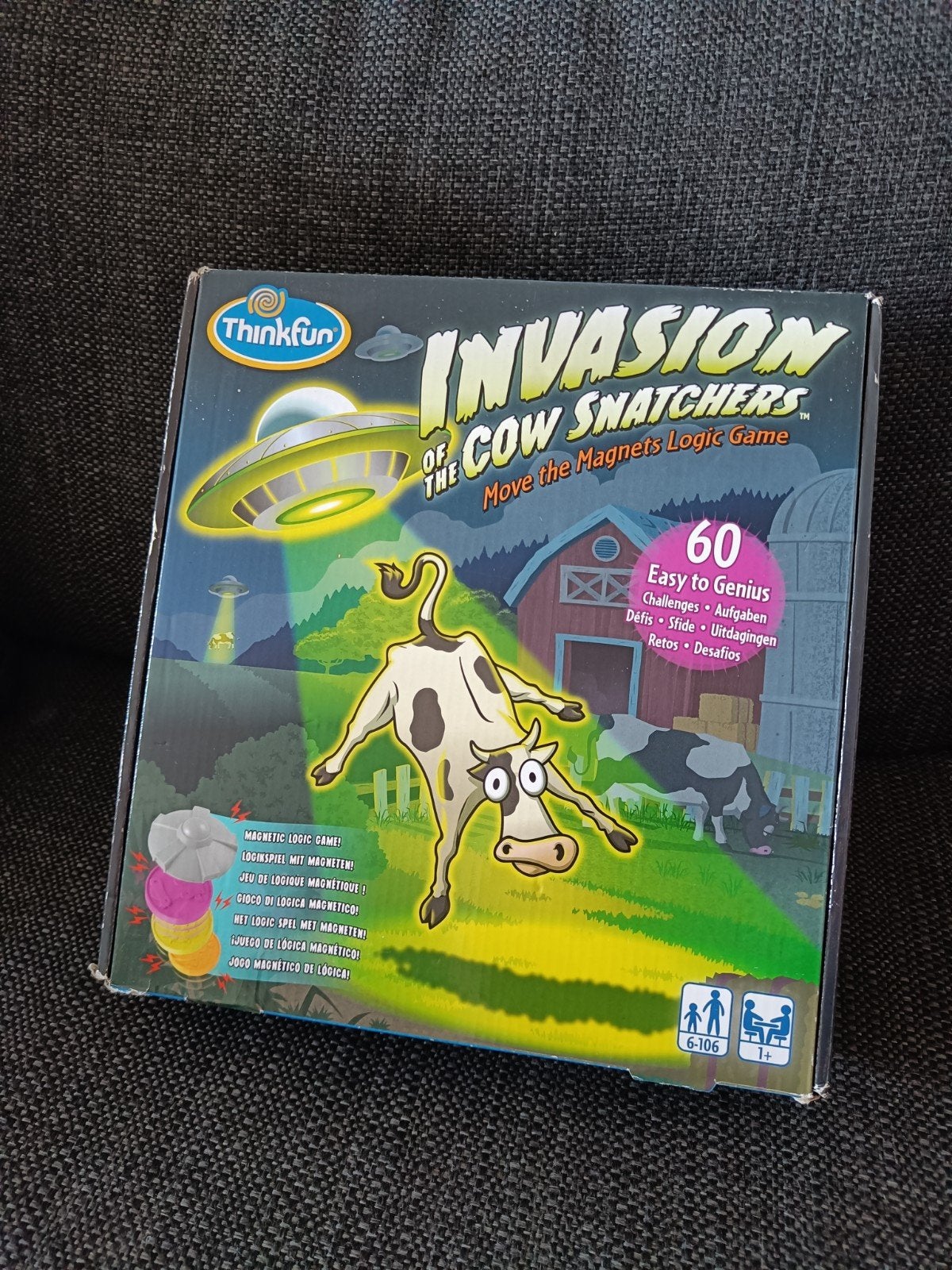 Thinkfun Invasion of the Cow Snatchers Logic Game, Een of twee spelers, Ophalen of Verzenden, Zo goed als nieuw, Thinkfun