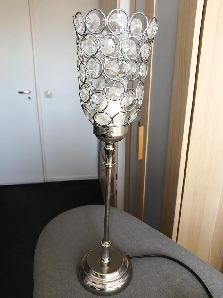 Tafellamp Strass, Ophalen, Zo goed als nieuw, Minder dan 50 cm