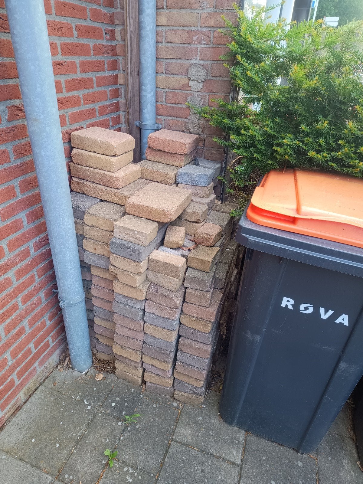 Gebruikte terrastegels en klinkers, Tuin en Terras, Tegels en Klinkers, Ophalen, Gebruikt, Klinkers, 10 m² of meer