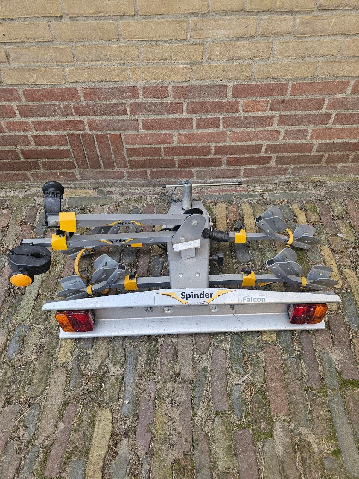 Spinder Falcon fietsendrager voor 2 fietsen, Ophalen, 2 fietsen, Gebruikt, Trekhaakdrager
