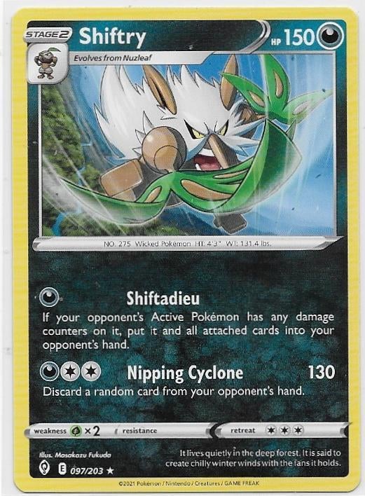 Evolving Skies,  Shiftry [rare] 97/203, Verzenden, Nieuw, Losse kaart