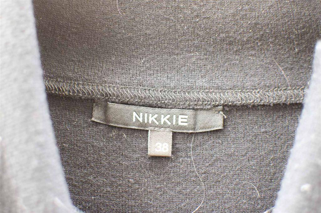 Nikkie Lange trui/jurk 48020, Maat 38/40 (M), Zwart, Ophalen of Verzenden, Gedragen