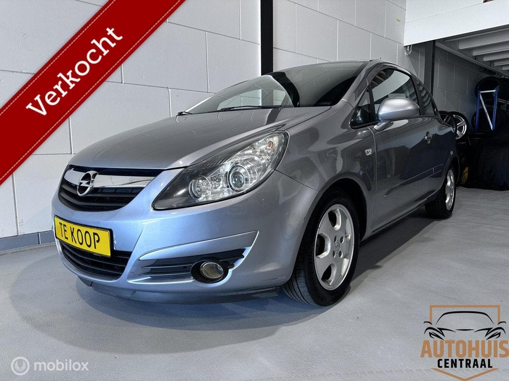 Opel Corsa 1.4-16V Business*Airco*NwAPK*Elekramen, Auto's, Voorwielaandrijving, Zwart, 4 cilinders, Bedrijf