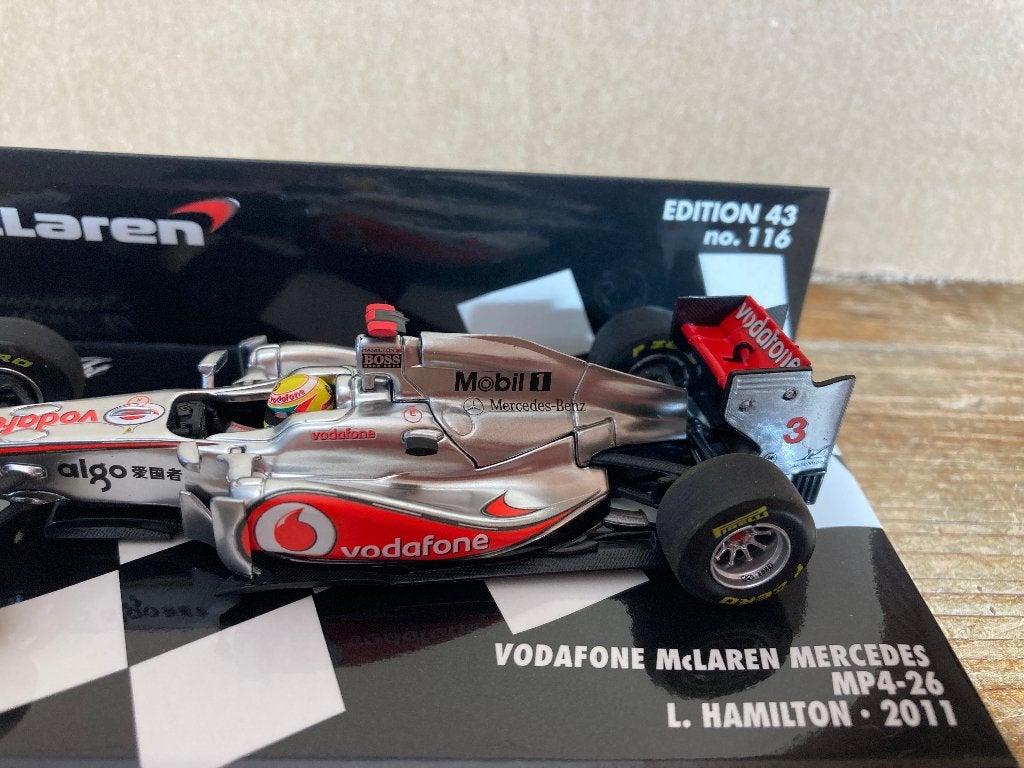 Lewis Hamilton 1:43 Vodafone Mclaren Mercedes MP4-26 2011, Ophalen of Verzenden, Nieuw, Formule 1