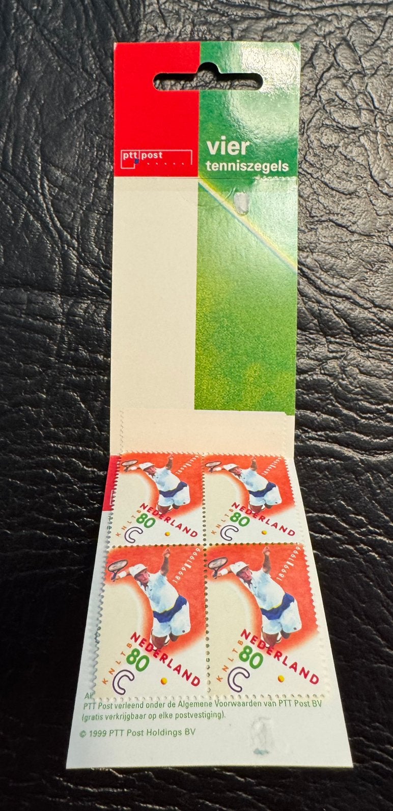 Nieuw in verpakking postzegels Ptt Post 4 tenniszegels 1999, Ophalen of Verzenden, Na 1940, Postfris