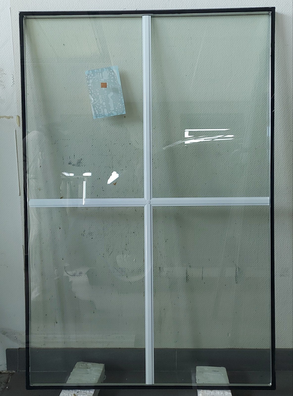 Isolatieglas Hr++ gelaagd 33.1-13-33.1 met kruisroede 9010, Doe-het-zelf en Verbouw, Ophalen, Minder dan 80 cm, 80 tot 120 cm