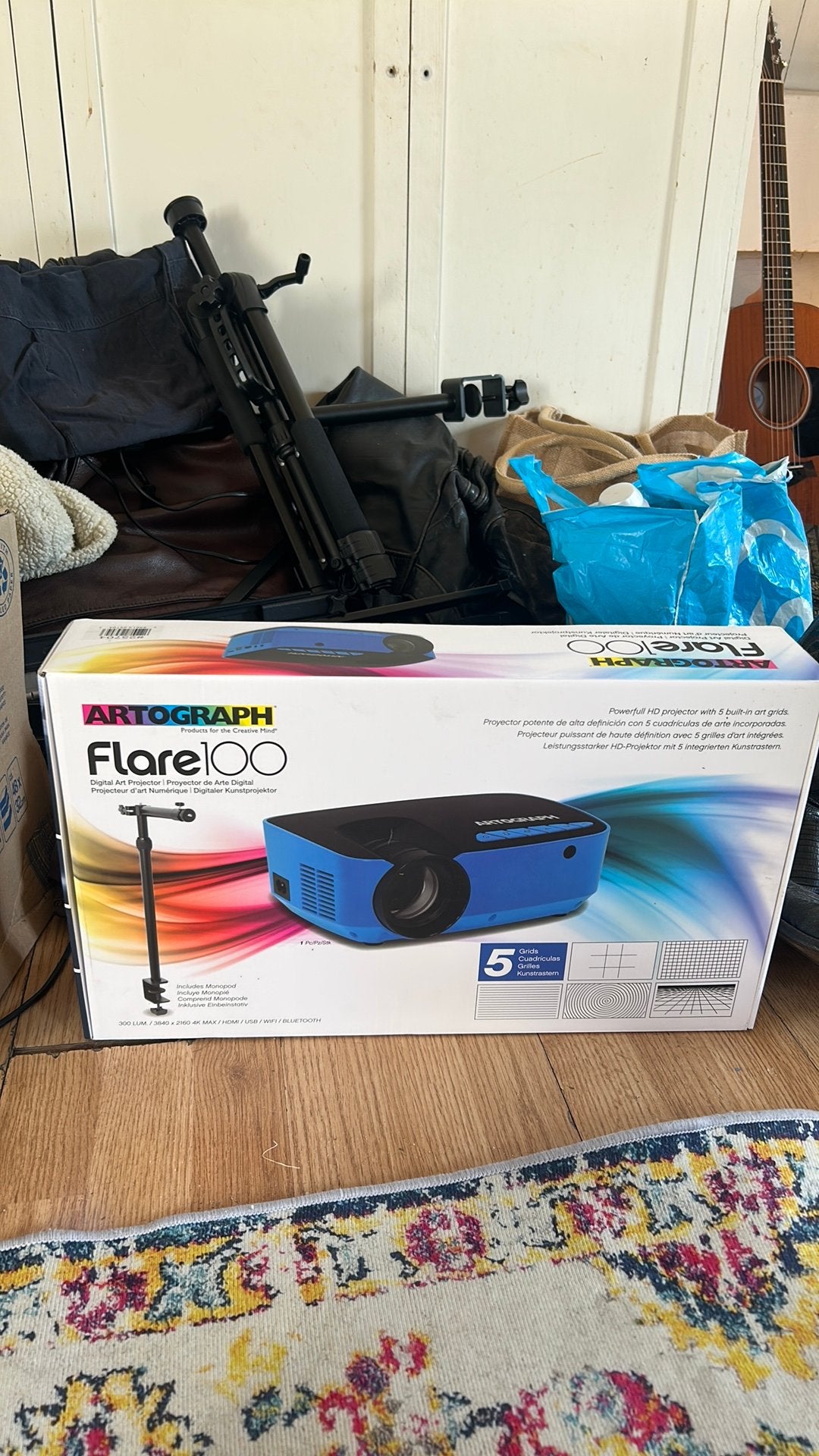 Artograph flare 100 hd projector met statief, LED, Zo goed als nieuw, Full HD (1080), Ophalen
