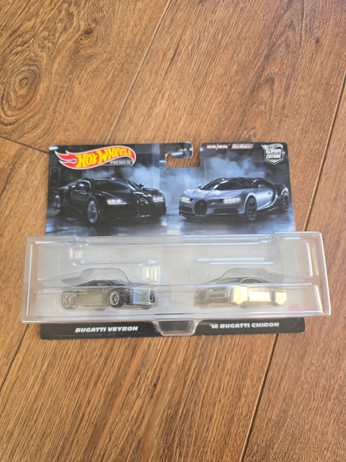 Hot Wheels Premium Bugatti Veyron & Chiron Set, Ophalen of Verzenden, Nieuw, Overige typen
