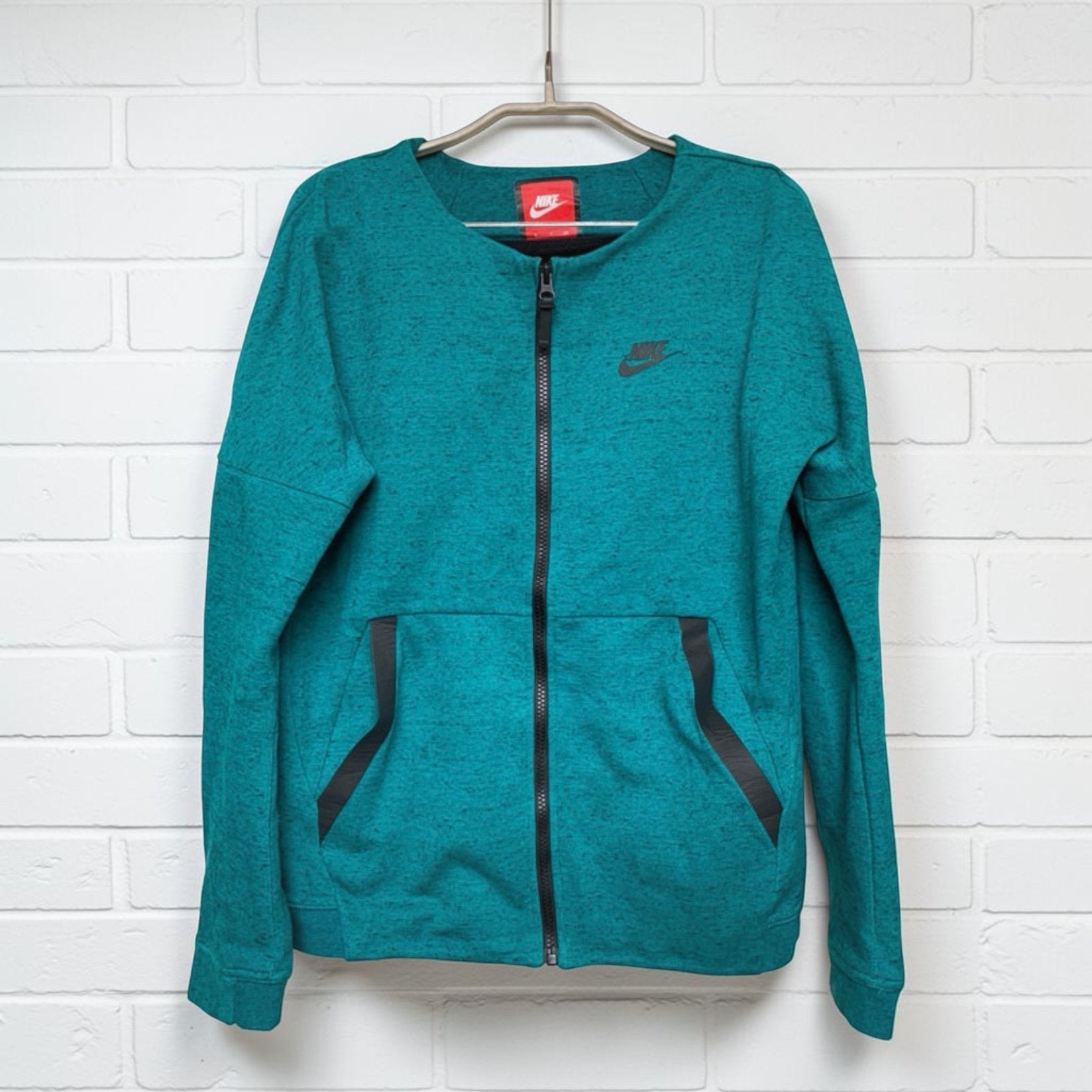 Nike Vest S Turquoise Blauw Groen Space Dye Sportief Unisex, N, Maat 36 (S), Groen, Ik