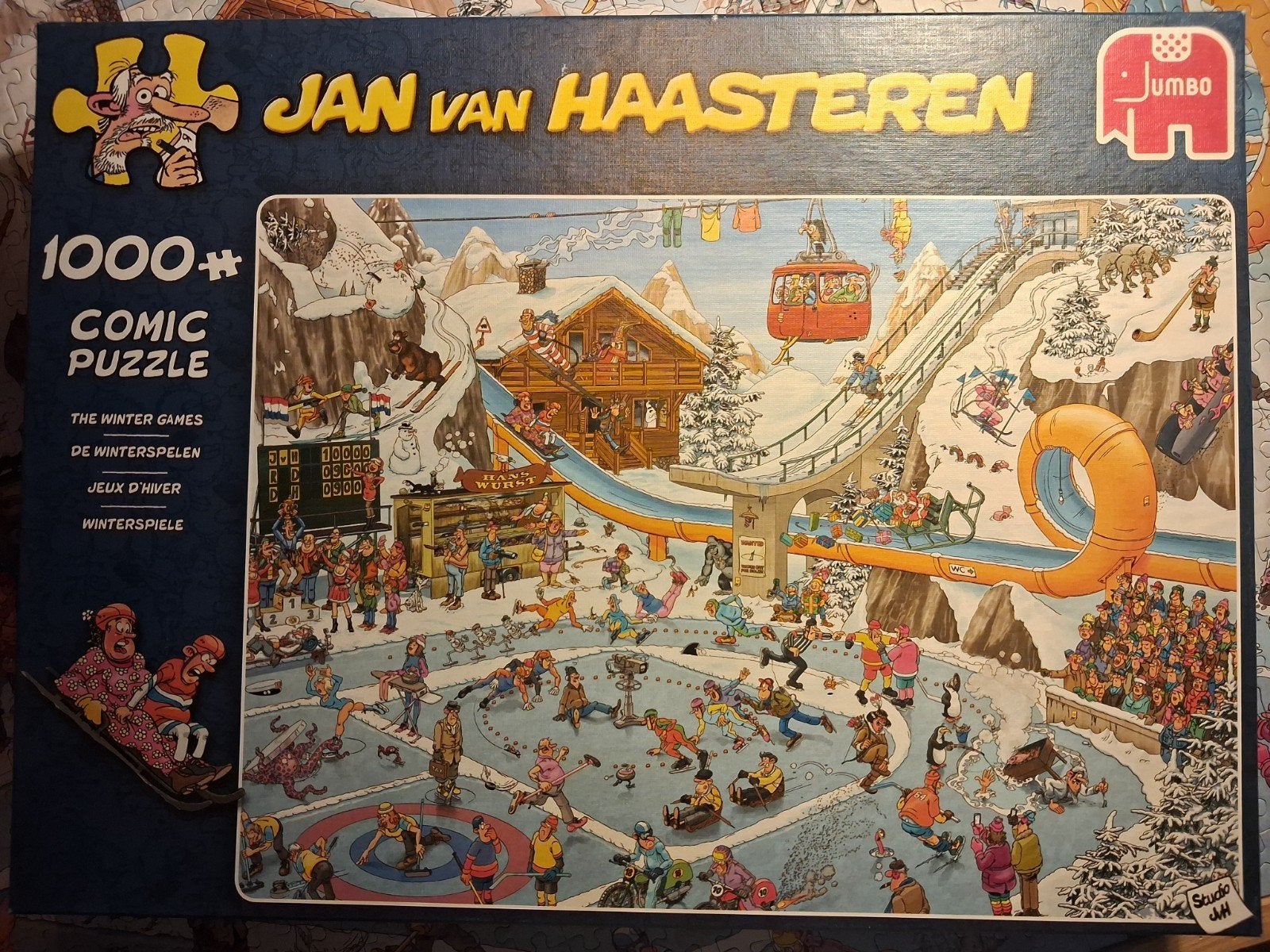 Jan van Haasteren De Winterspelen, Ophalen of Verzenden, Meer dan 50 stukjes, Gebruikt