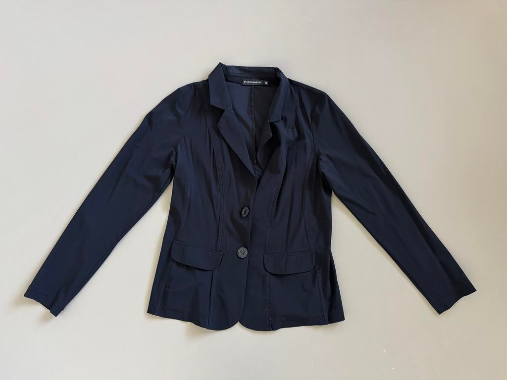 Studio Anneloes Blazer Zwart M Travelstof, Kleding | Dames, Ophalen of Verzenden, Zo goed als nieuw, Maat 38/40 (M), Zwart