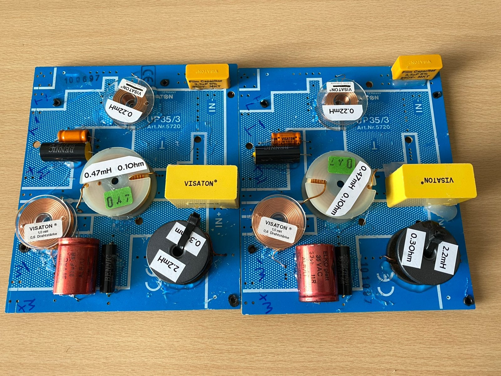 Visaton 3-weg scheidingsfilter HW3/200 NG 8 Ohm, Ophalen of Verzenden, Refurbished, Overige typen, Overige merken