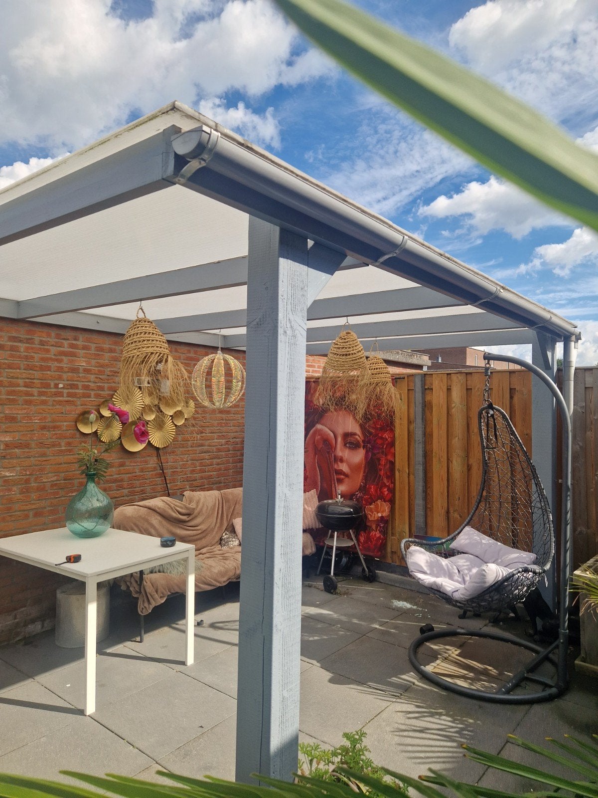 Terrasoverkapping 325x290x230 cm - 2,5 jaar oud, Tuin en Terras, Ophalen, Zo goed als nieuw, Overige typen